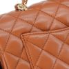 圖片 Chanel 展示品 Handle 20 菱格羊皮水鑽手把淡金鍊斜背包(焦糖色)
