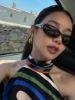 圖片 GUCCI 張凌赫同款 男女通用 橢圓框 墨鏡