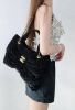 圖片 CHANEL 25K 秀款美爆中型蝴蝶結包 黑絨布 29*38*5 cm 