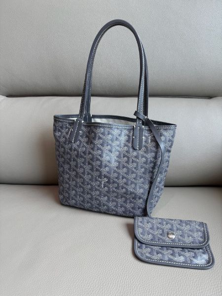 圖片 「M.Y精品」 Goyard 戈雅 mini tote saint louis 經典灰