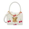 圖片 Louis Vuitton x TM Twist PM 櫻桃印花EPI牛皮二用包(M13239-白)