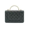 圖片 Chanel 展示品 菱格羊皮金手柄皮穿鍊Woc斜背包(AP3664-黑)