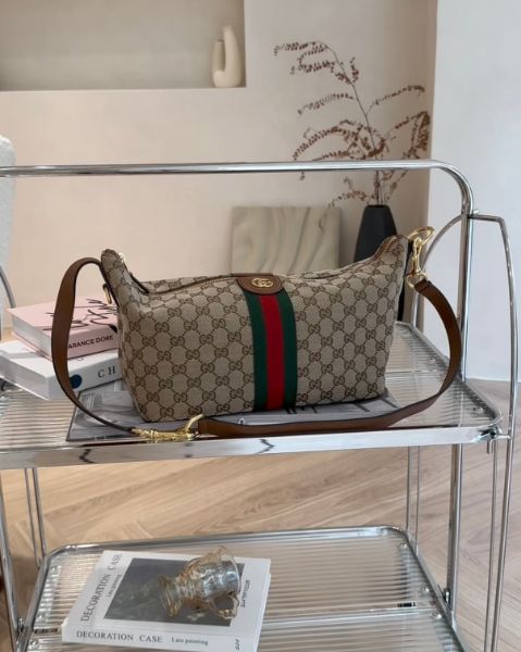 圖片 【GUCCI】VANITY 中號飯盒包 棕色老花
