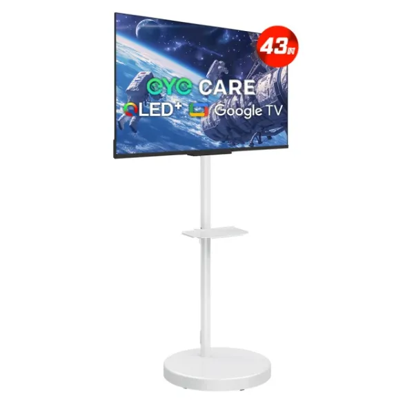 圖片 SKYWORTH 創維 43型 4K QLED Google TV聯網顯示器+移動式立架組合(43Q6600H) 品號：15021688 Google TV