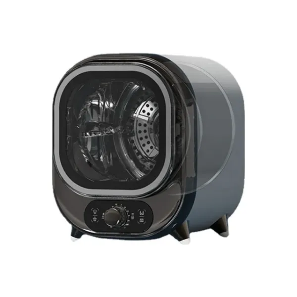 圖片 迷你滾筒烘乾機 小型家用 藍光抑菌 靜音35分貝 嬰兒衣物 貼身衣物適用 不鏽鋼內桶 雙桶設計