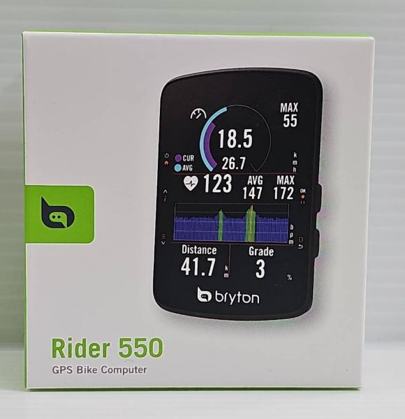 圖片 Bryton Rider 550E 彩色自行車導航碼錶 彩色 GPS 自行車錶 2.8吋彩色螢幕碼表 37H電量