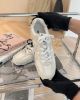 圖片 【MIUMIU】MIUMIU X NB 麂皮拼網眼運動鞋 350 SL 白色