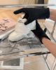 圖片 【MIUMIU】MIUMIU X NB 麂皮拼網眼運動鞋 350 SL 白色