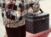 圖片 Chanel A80913 Cosmetic Pouch 小羊皮菱格紋手提化妝包 黑