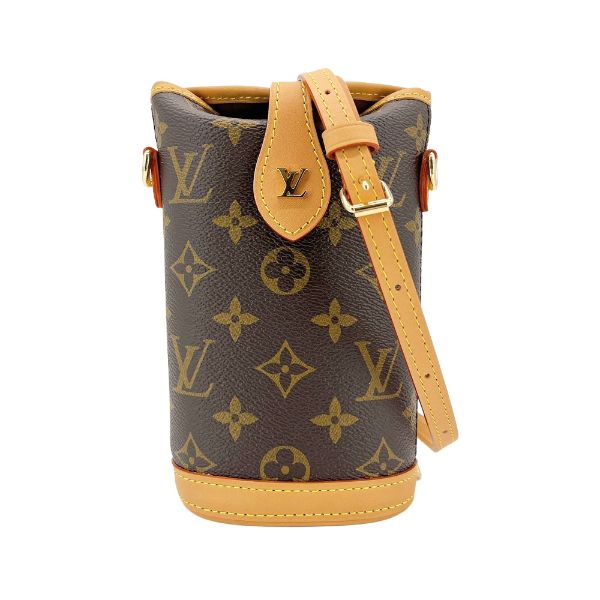 圖片 Louis Vuitton 展示品 Fold Me 字花帆布斜背/薯條包(M80874-咖)