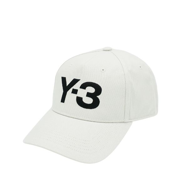 圖片 Y-3 帆布品牌刺繡黑Logo棒球帽(JP1144-白)