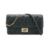 圖片 Fendi Baguette 全皮壓紋肩背兩用包Woc(8M0498-黑)