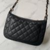 圖片 Chanel vintage 中古黑金荔枝hobo腋下包
