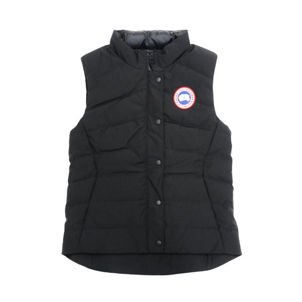 圖片 Canada Goose 再生輕量尼龍側拉鍊口袋立領背心-S(黑)