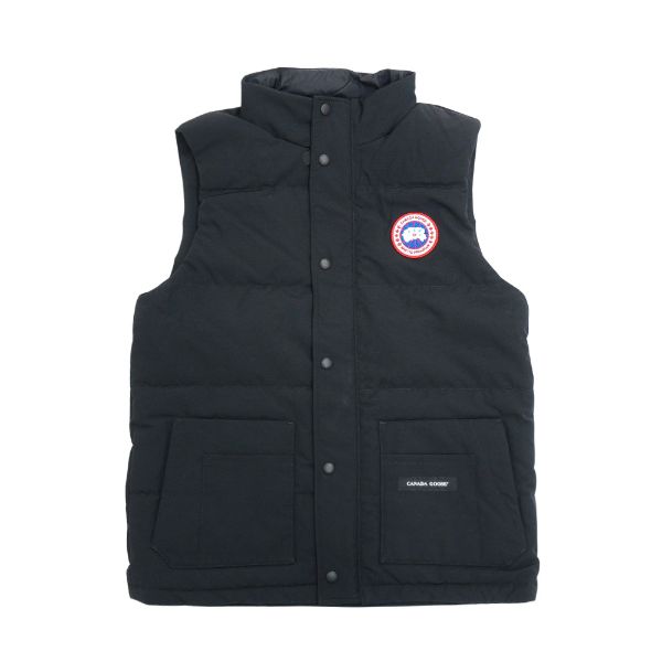 圖片 Canada Goose 再生輕量尼龍平口袋立領背心(黑)