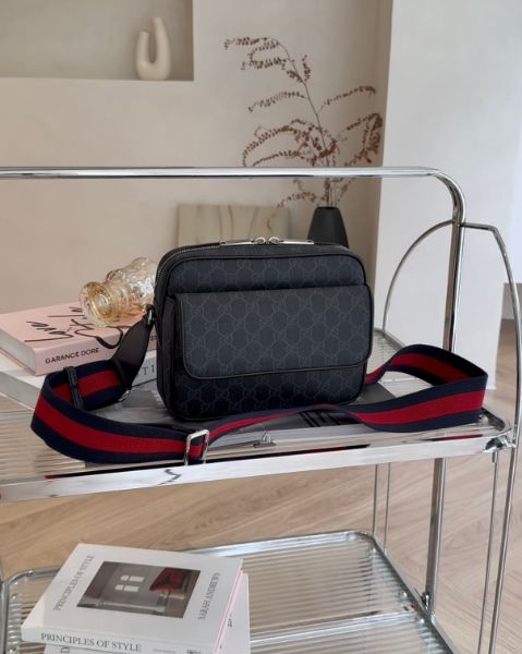 圖片 【GUCCI】CROSSBODY 小號斜跨包 黑色老花