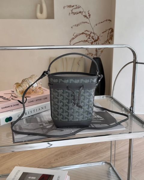 圖片 【GOYARD】PETIT FLIT 迷你水桶包 灰色