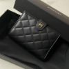 圖片 Chanel 黑金羊皮護照夾