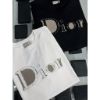 圖片 Dior 經典刺繡針織布字母設計 缺貨爆款 黑色短袖T恤上衣