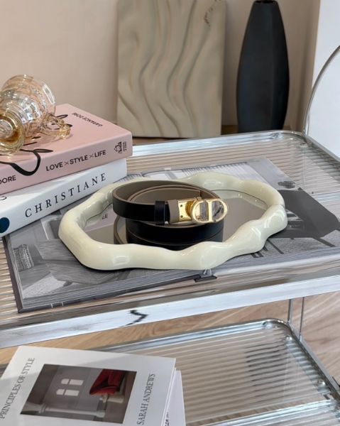 圖片 【DIOR】30 MONTAIGNE 雙面皮帶 榛果色