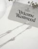 圖片 Vivienne Westwood  經典迴紋針土星滿鑽項鍊-銀色(預購)