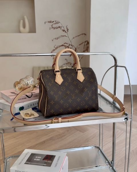 圖片 【LV】SPEEDY BANDOULIERE25 棕色老花 M46977