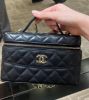 圖片 CHANEL 26C AP4407荔枝皮大 CC logo LP 飯盒包 黑 