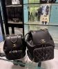 圖片 Chanel A93748 affinity Backpack 荔枝紋後背包 黑金鍊 