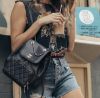 圖片 Chanel A93748 affinity Backpack 荔枝紋後背包 黑金鍊 