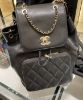 圖片 Chanel A93748 affinity Backpack 荔枝紋後背包 黑金鍊 