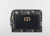 圖片 《在台現貨最低特價  最新》Dior 30 Montaigne 藍色緹花老花皮革拉鍊短夾