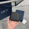 圖片 Dior迪奧黑滿版壓花零錢袋短夾