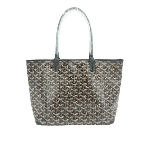 圖片 Goyard Artois PM 帆布拉鍊肩背托特包(黑)