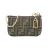 圖片 Fendi Baguette 緹花布迷你手提包(8M0535-咖)
