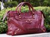 圖片 巴黎世家 Balenciaga 281770 Giant City 中型 金釦機車包 6216 櫻桃紅 