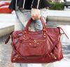 圖片 巴黎世家 Balenciaga 281770 Giant City 中型 金釦機車包 6216 櫻桃紅 