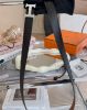 圖片 【HERMES】H銀扣雙面皮帶 3.2CM 光滑面黑色/粒面棕色