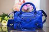 圖片 巴黎世家 Balenciaga 300295 Mini City 迷你小扣 機車包 4315 亮藍