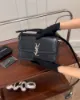 圖片 【YSL】SOLFERINO 小牛皮中號豆腐包 黑銀