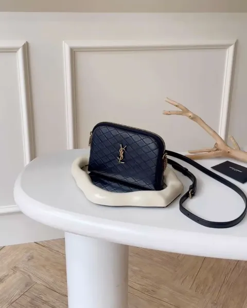 圖片 【YSL】GABY 小羊皮貝殼包 黑色
