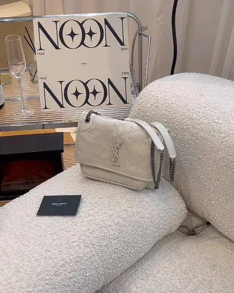 圖片 【YSL】NIKI BABY 鏈條包 白銀色