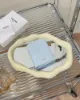 圖片 【CELINE 】 粒面牛皮對開短夾 冰川藍