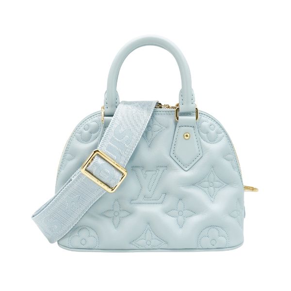 圖片 Louis Vuitton 展示品 Alma BB 壓花小牛皮手提/斜背包(M59822-水藍)