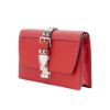 圖片 Prada 展示品 Saffiano Eleltra 銀釦全皮鉚釘鍊帶斜背包(1BD120-紅)