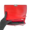 圖片 Prada 展示品 Saffiano Eleltra 銀釦全皮鉚釘鍊帶斜背包(1BD120-紅)