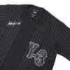 圖片 Y-3 直條紋刺繡Logo男生短袖棒球上衣(KS7640-黑)
