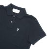 圖片 Ami 刺繡白Logo男生短袖Polo上衣(黑)