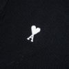 圖片 Ami 刺繡白Logo男生短袖Polo上衣(黑)