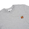 圖片 Maison Kitsune 狐狸刺繡logo男生圓領短袖上衣-S(淺灰)