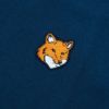 圖片 Maison Kitsune 狐狸刺繡logo男生圓領短袖上衣(海軍藍)